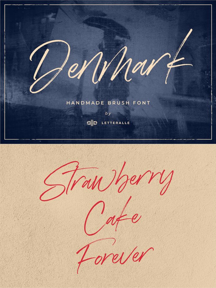 Denmark Font poster