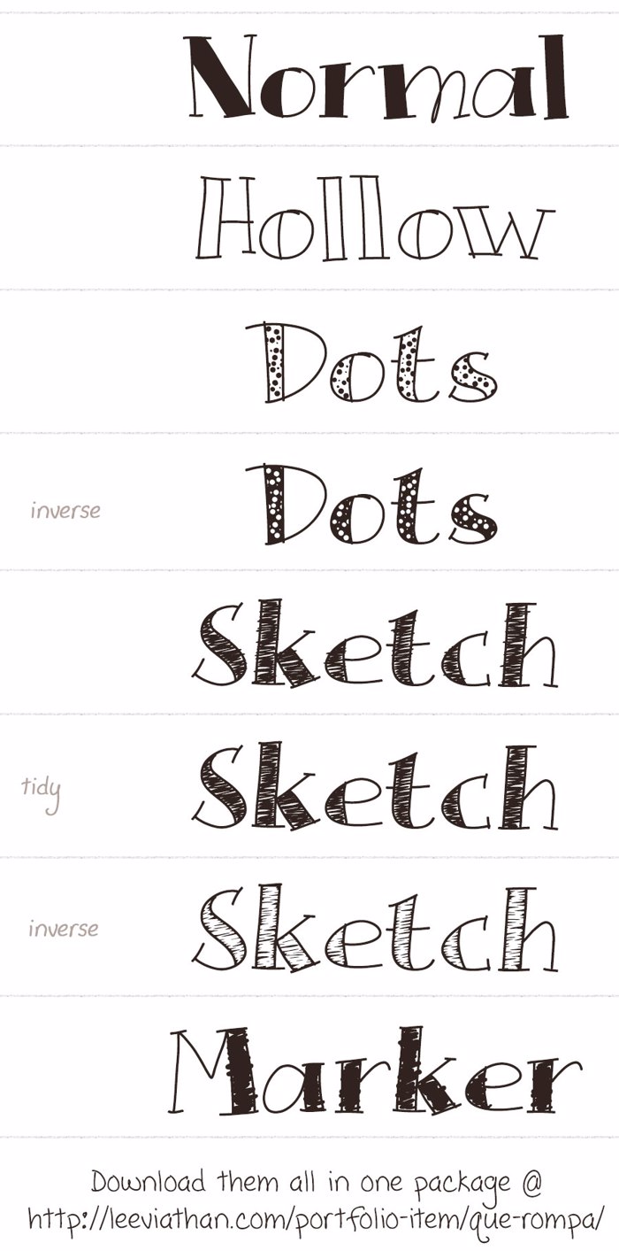 Que Rompa Font poster
