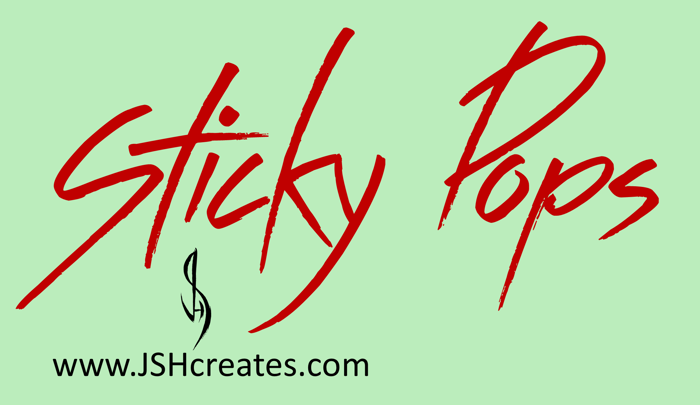 Sticky Pops Font poster