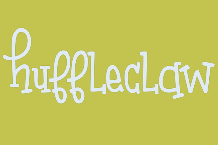 Huffleclaw Font poster