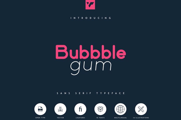 Bubbble Gum Font poster