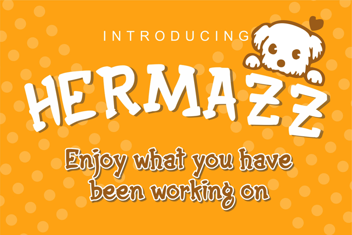 Hermazz Font poster