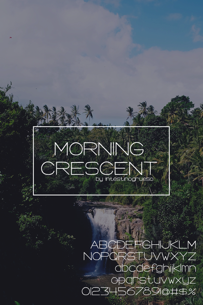 Morning Crescent Font poster
