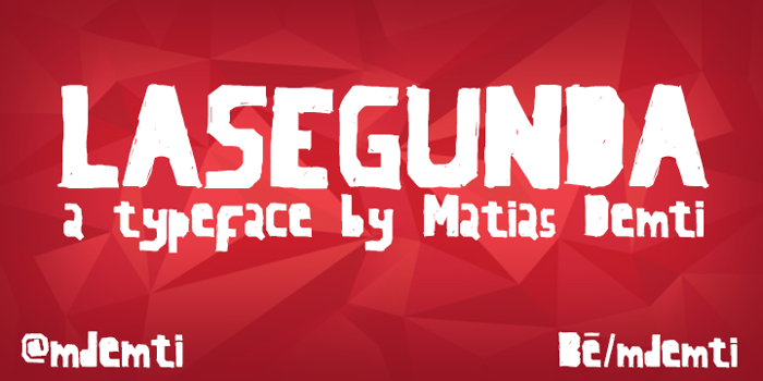 LaSegunda Font poster