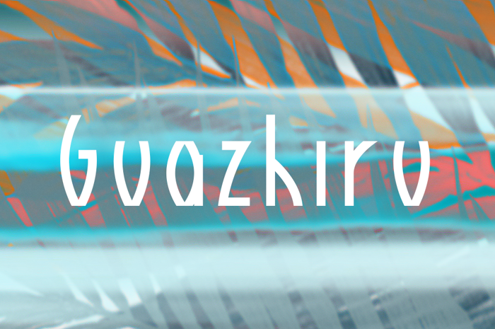 Guazhiru Font poster