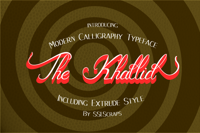 The_Khallid Font poster
