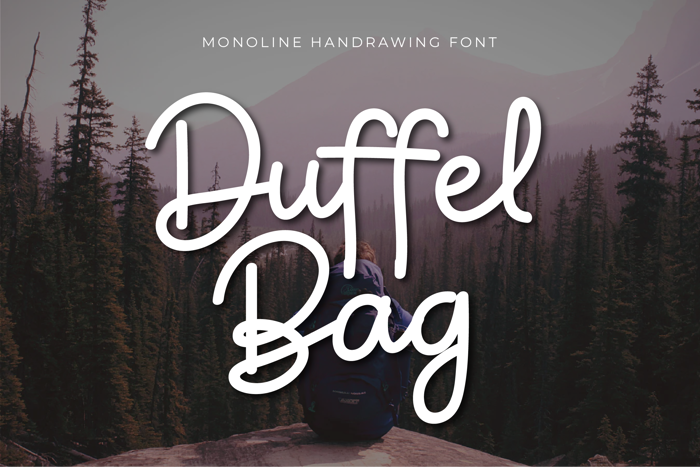Duffel Bag Font poster