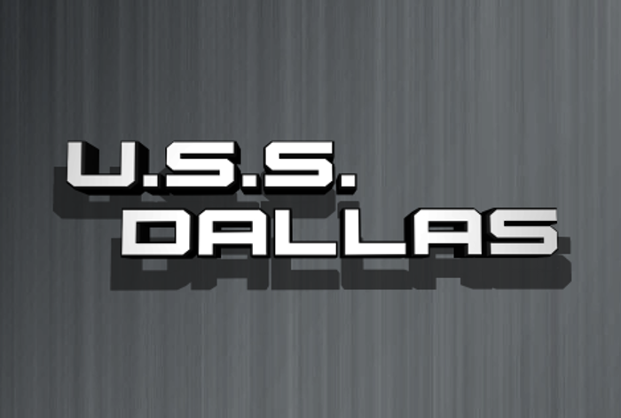 U.S.S. Dallas Font poster