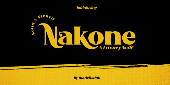 Nakone Font poster
