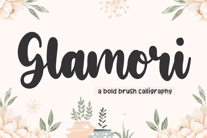 Glamori Font poster