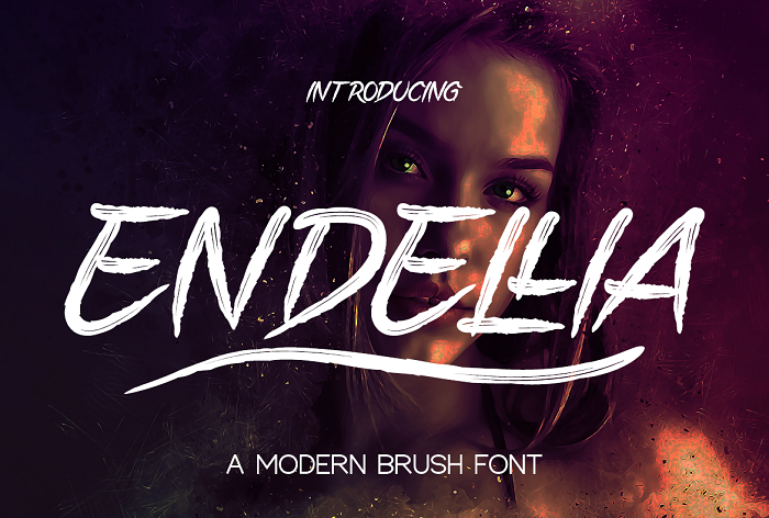 ENDELLIA Font poster