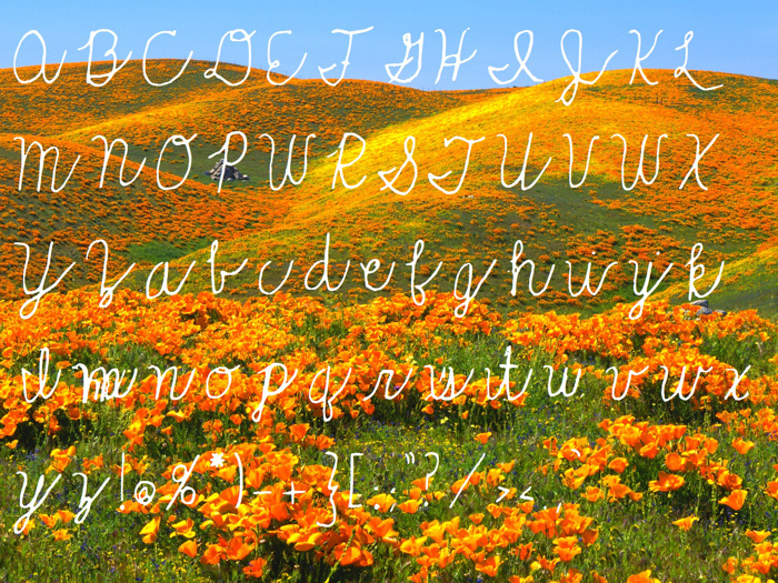 Rolling_Hills Font poster
