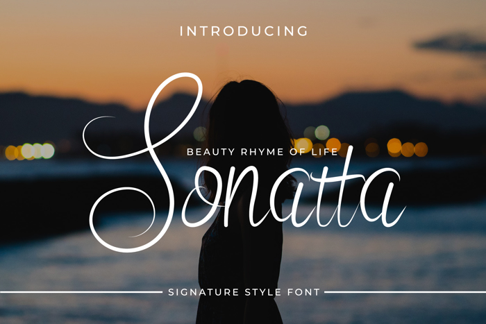 Sonatta - Font poster