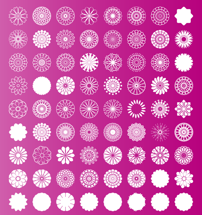 shapes pro Font poster