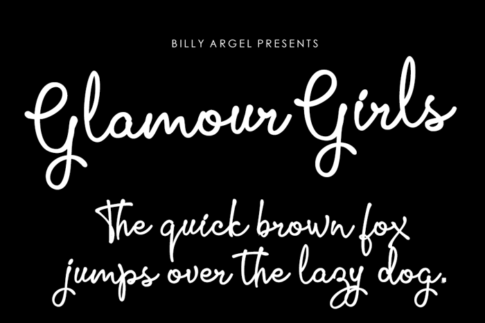 Glamour Girls Font poster