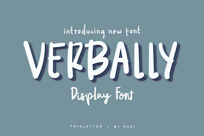VERRBALY Font poster