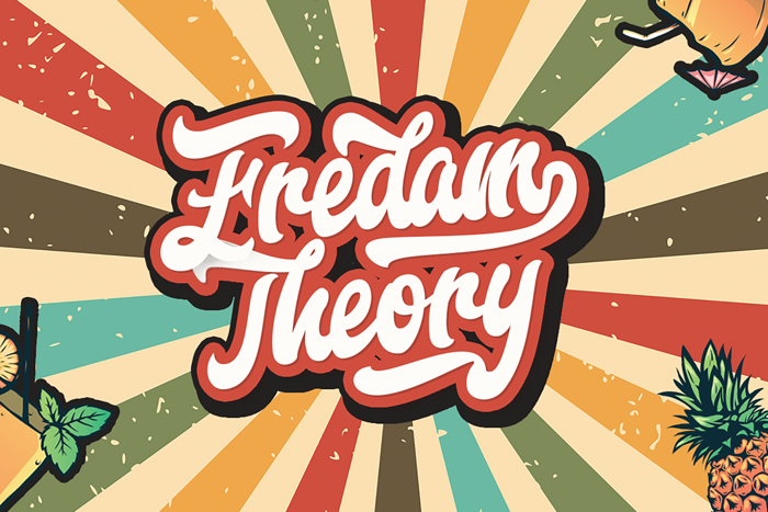 Fredam Theory Font poster