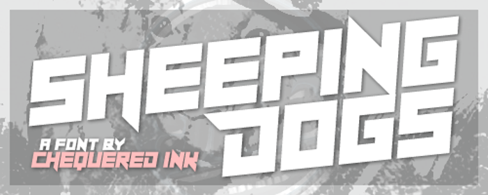 Sheeping Dogs Font poster