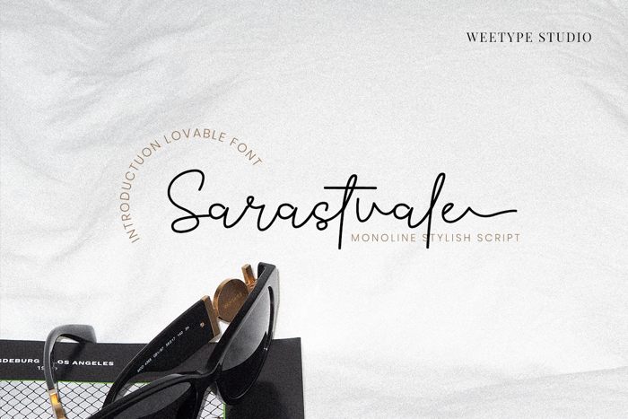 Sarastvale Font poster