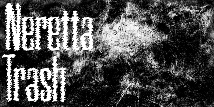 Neretta Trash Font poster