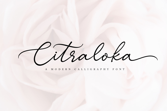 Citraloka Font poster