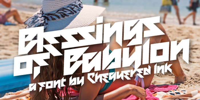 Blessings of Babylon Font poster