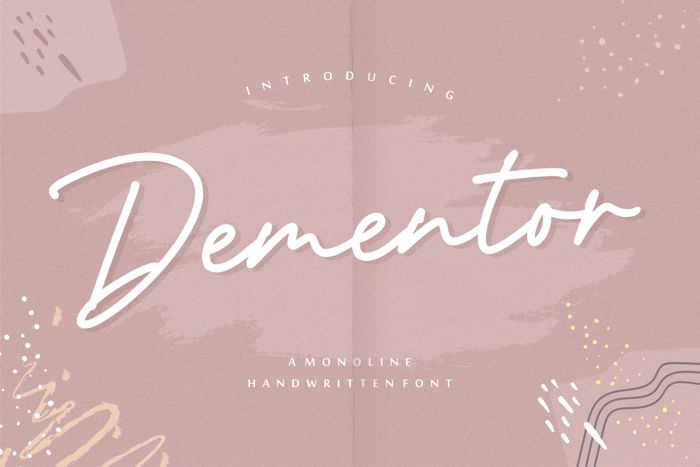 Dementor Font poster