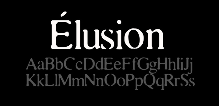 Elusion Font poster