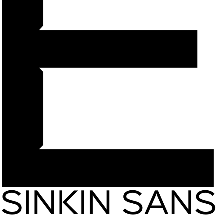 Sinkin Sans 100 Thin Font poster