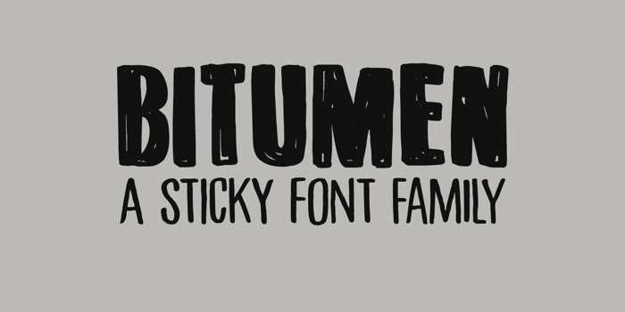 DK Bitumen Font poster