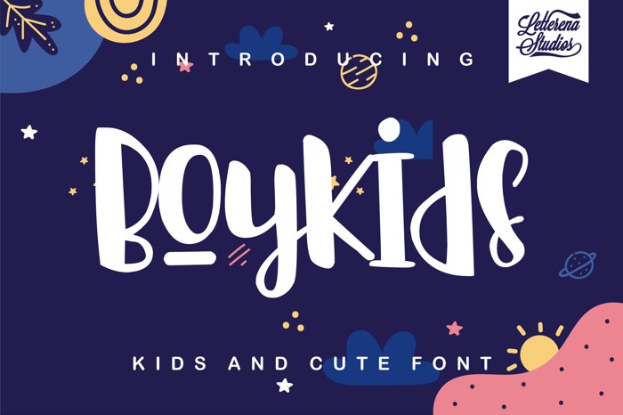 Boykids Font poster