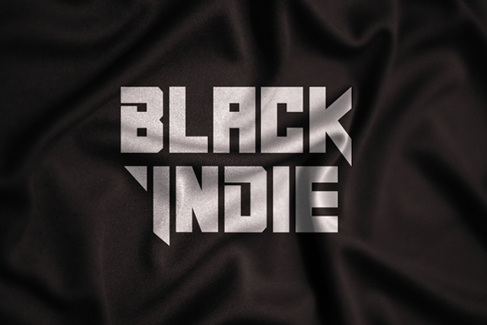 Black Indie Font poster