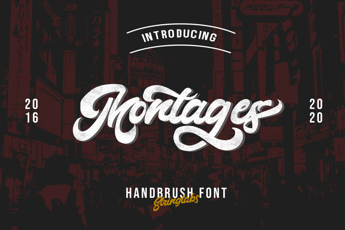 Montages Font poster
