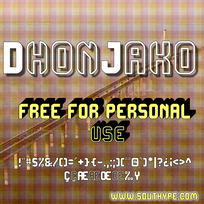 DhonJako St Font poster