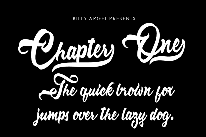 Chapter One Font poster