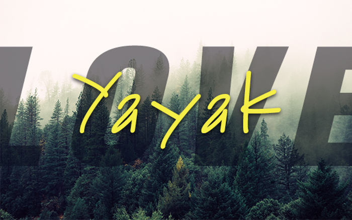 Yayak Font poster