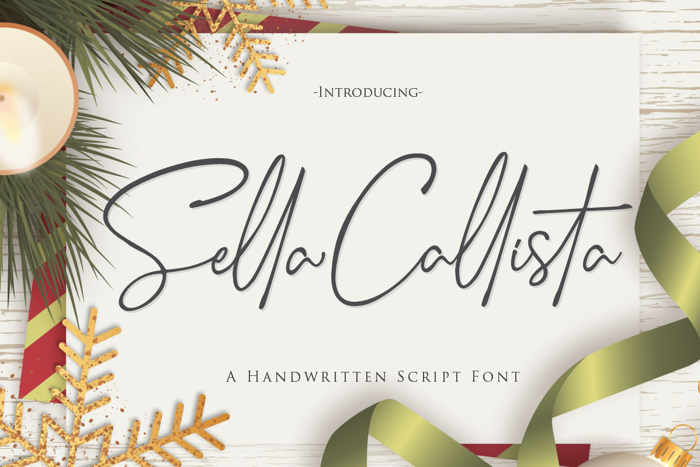 Sella Callista Font poster