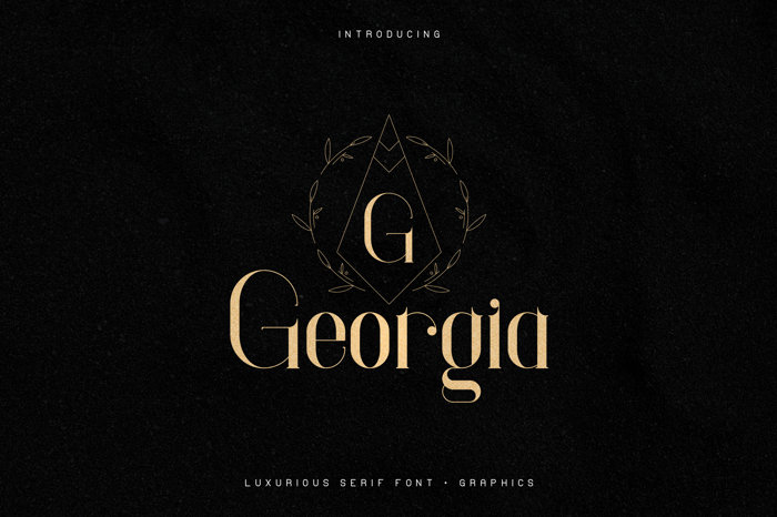 Georgia Font poster