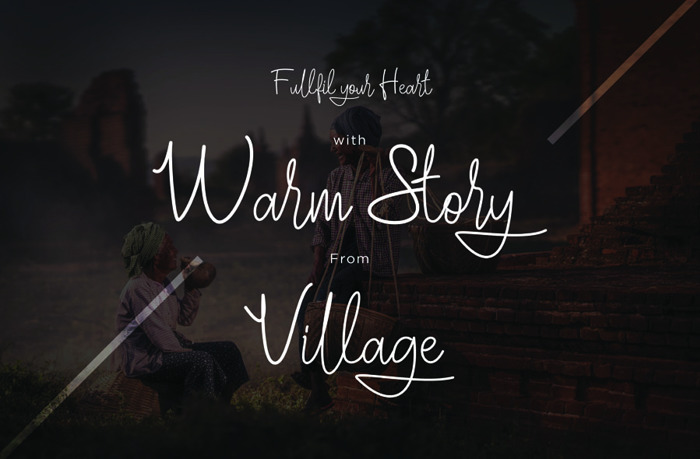 Villaga Font poster