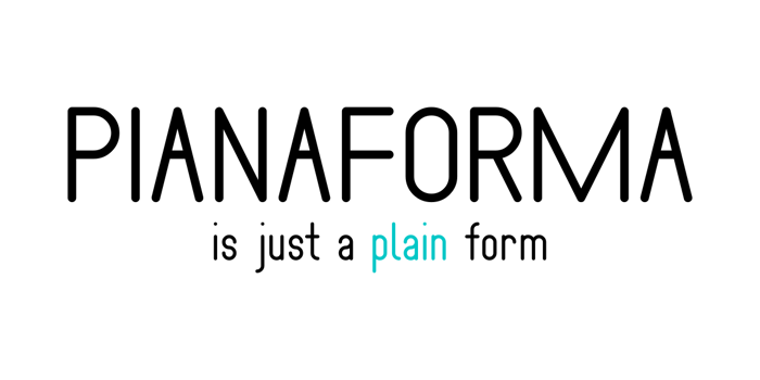 Pianaforma Font poster