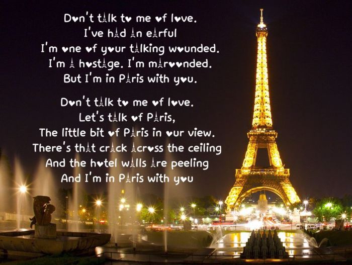 Love in Paris Font poster