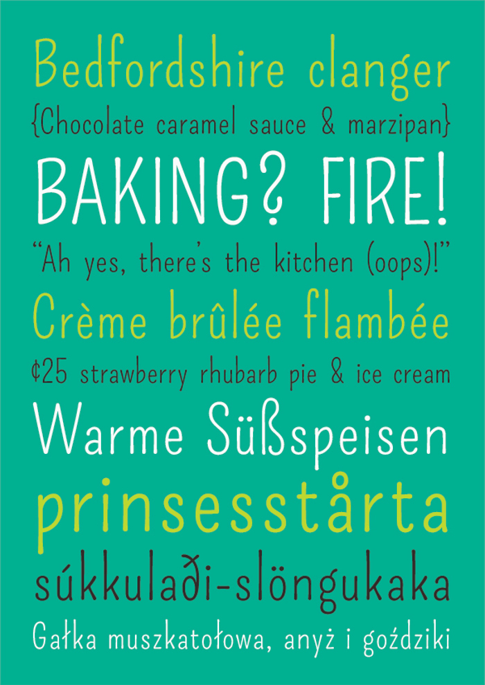 Pompiere Font poster