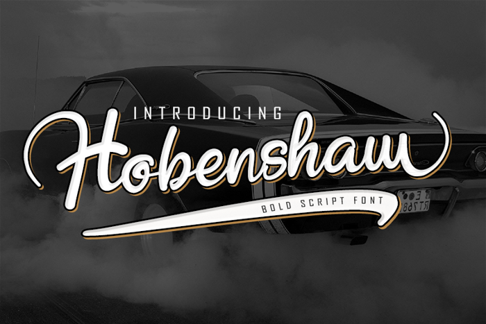 Hobenshaw Font poster