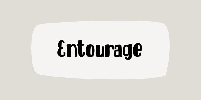 DK Entourage Font poster