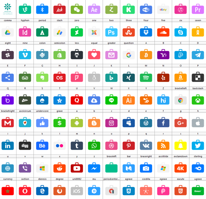 Social Media Series Font poster