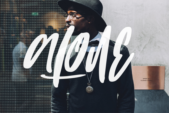 ALONE Font poster