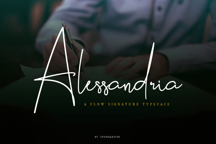 Alessandria Font poster