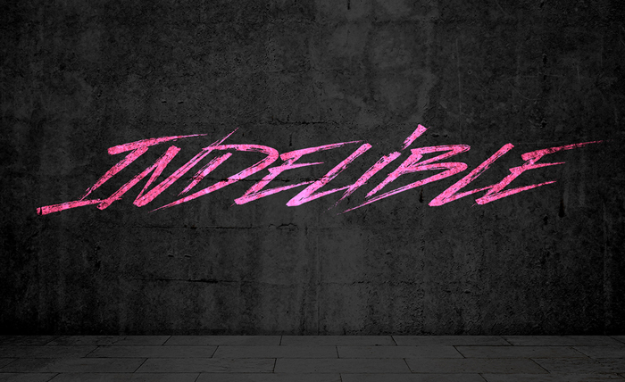 Indelible Font poster