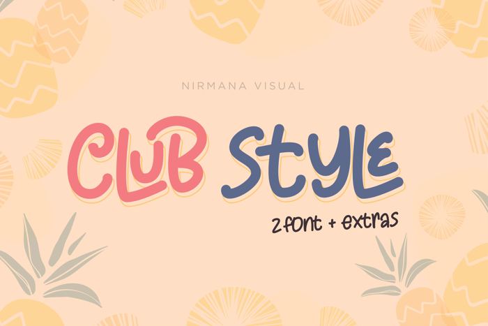 Club Style Font poster