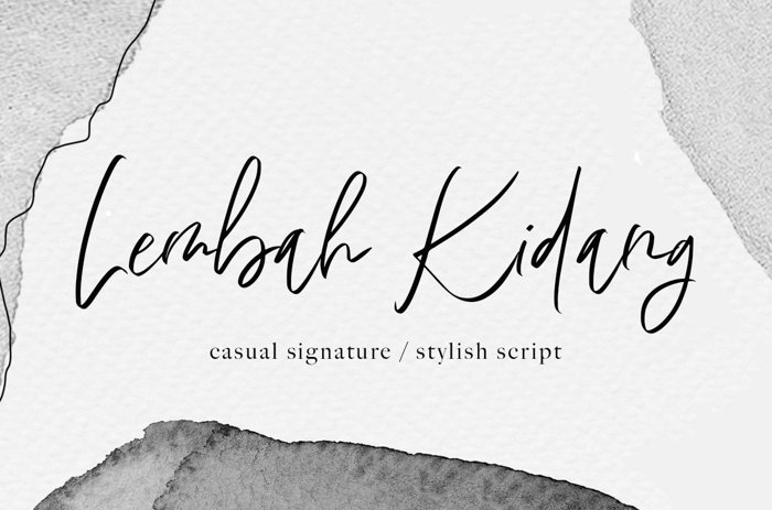 Lembah Kidang Font poster